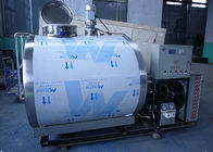 1000L 수동/자동적인 우유 냉각 탱크 수평한 진공 우유 냉각장치